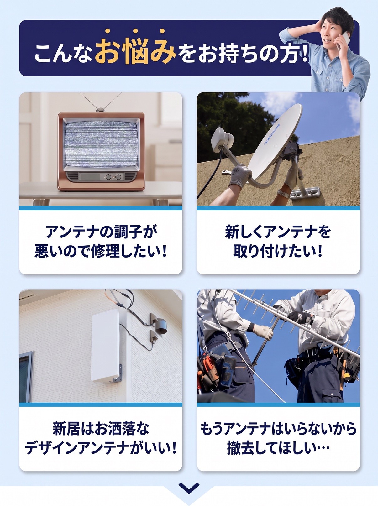 アンテナのお悩み